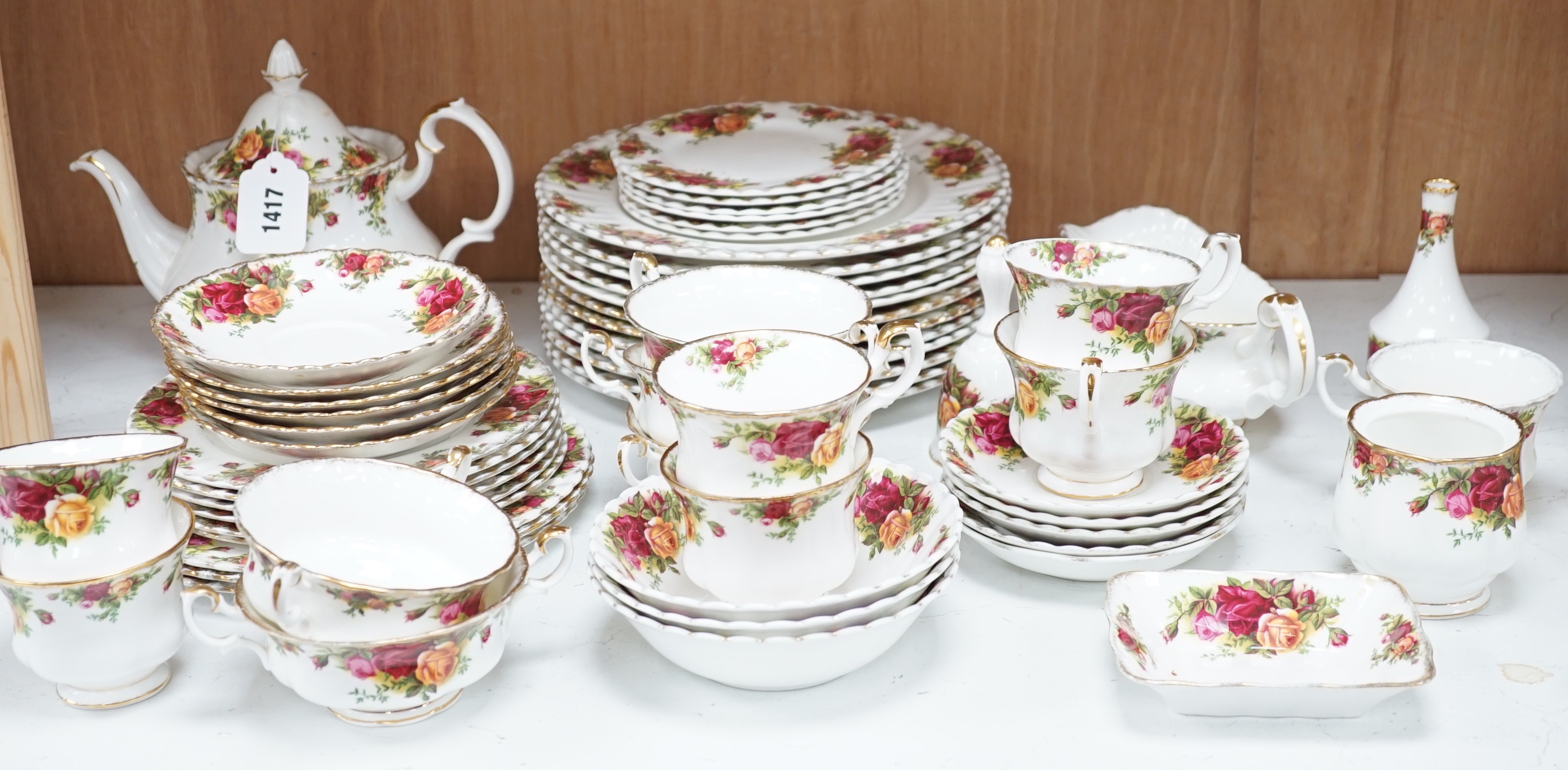 Royal Albert Old Country Roses teaset, factory seconds